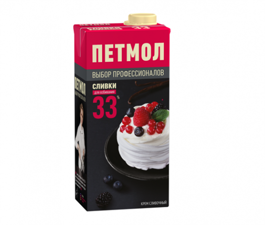Сливки молочные Петмол 33% 1л фото 1