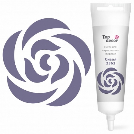 Пищевой краситель гелевый "Сизая" 100г фото 1