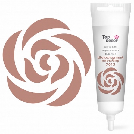 Пищевой краситель гелевый "Шоколадный пломбир" 100г фото 1