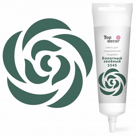 Пищевой краситель гелевый "Болотный зеленый" 100г фото 1