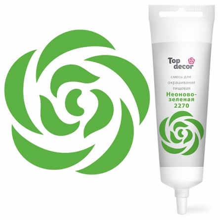 Пищевой краситель гелевый "Неоново-зеленый" 100г фото 1